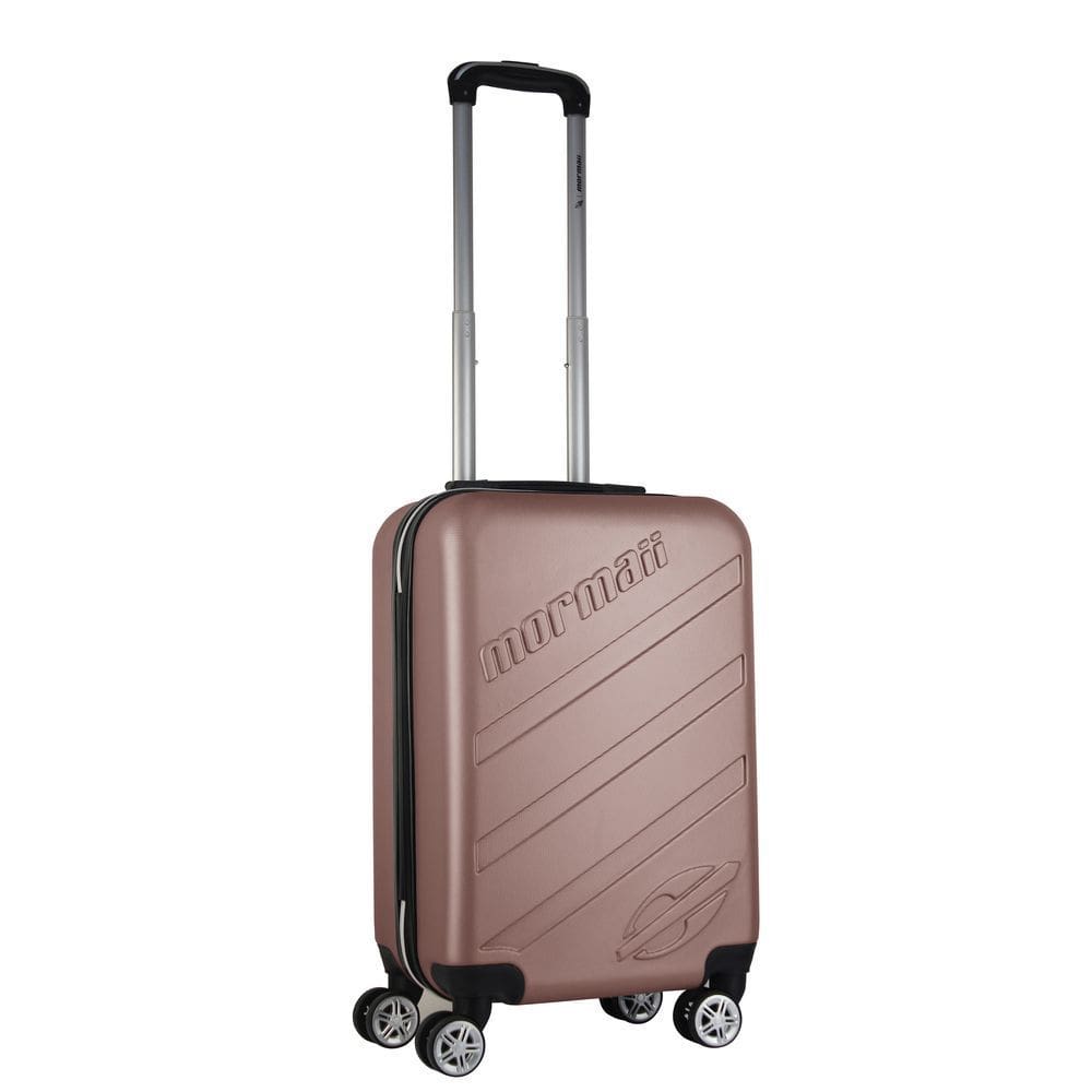 Mala de Bordo Abs para Viagem Mormaii Mor-1543 Cadeado Integrado Rodas Duplas Giro 360 Rose