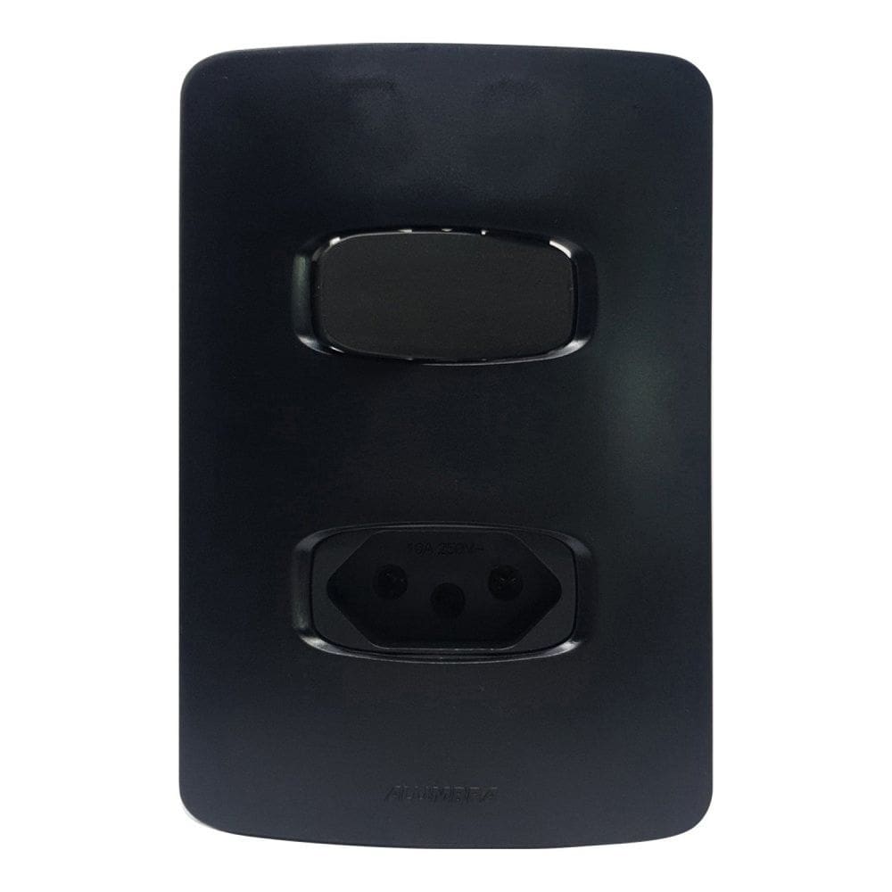 Interruptores Paralelos 10A 250v ~ 4x2 Gracia Alumbra Branco