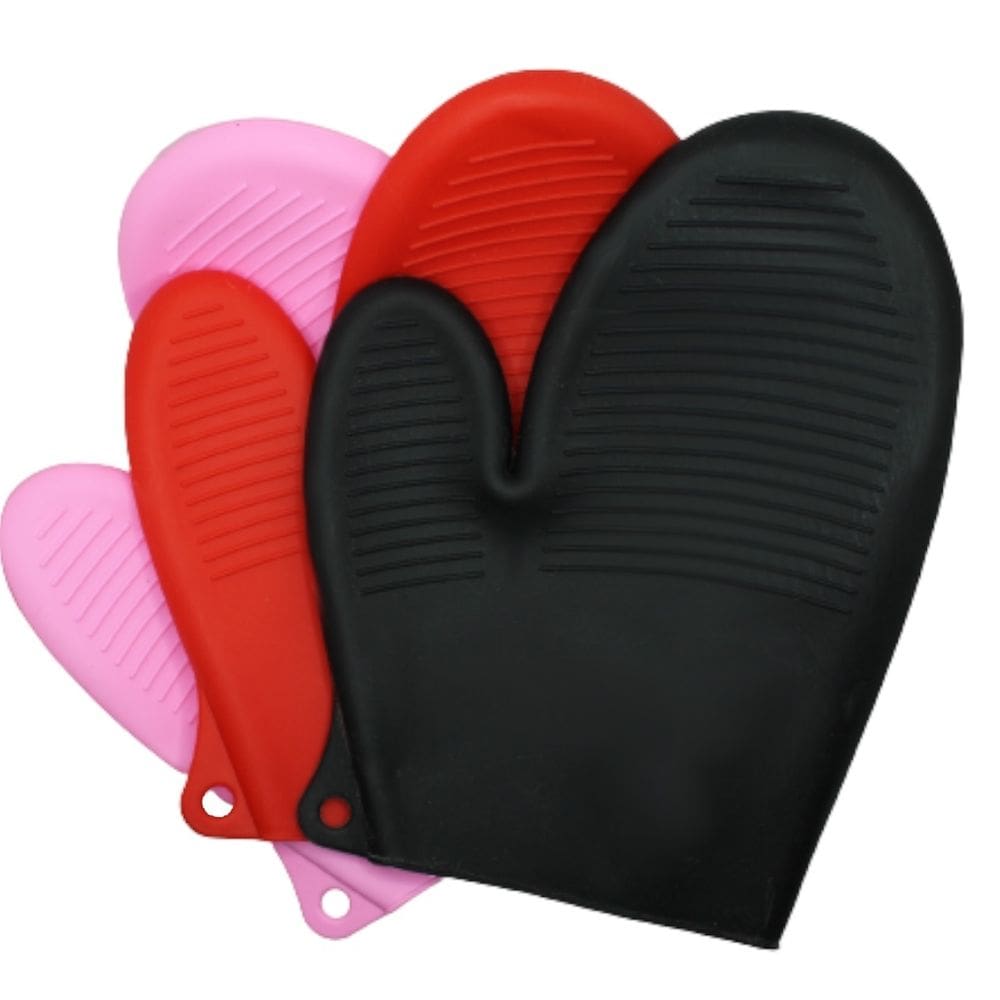 Luva de Silicone 21cm Cozinha Temperatura Proteção Pegador Forno Fogão Cabo de Panela Quente - PANAMI