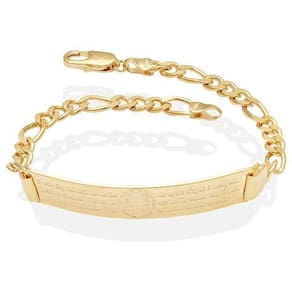 Pulseira Corrente 3X1 Chapa São Bento 20Cm