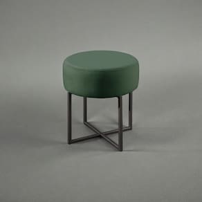 Puff Banqueta 40cm X 45cm Otávio Luxo Verde