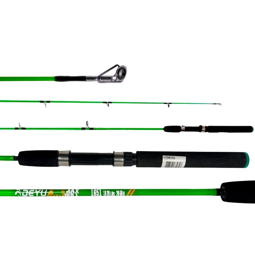 Vara Deyu Max Bull Molinete 1,66cm Inteiriça 10-20lbs MB-SF1651M Fibra de Vidro