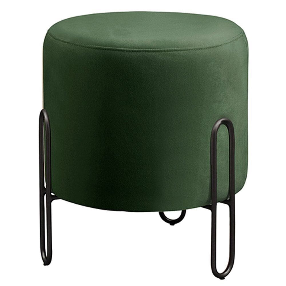 Puff Banqueta Design Moderno Mali Luxo Verde