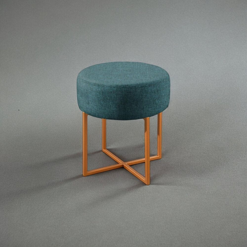 Puff Banqueta Otávio Luxo Azul