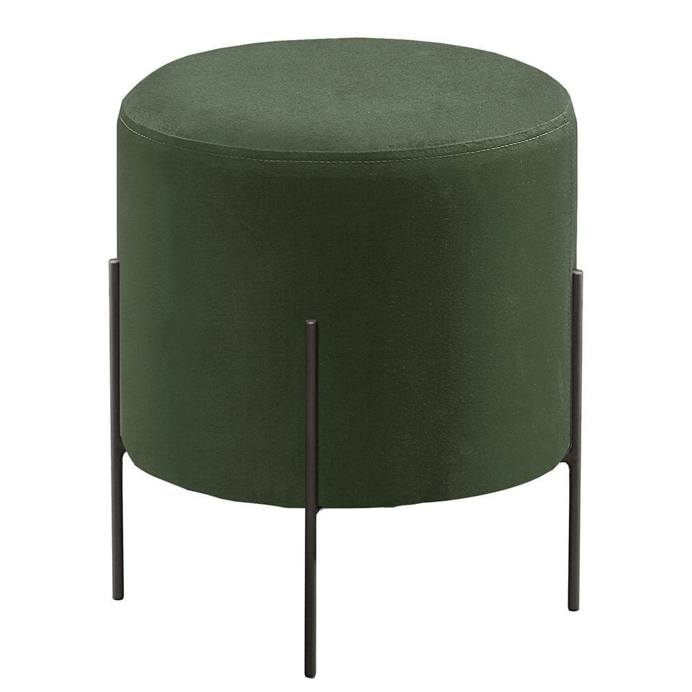 Puff Banqueta Estofado 48x40cm Luxo Odim Verde