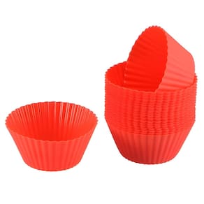 Jogo 12 Formas Silicone Mini Cupcake Bolo Muffin Assadeira