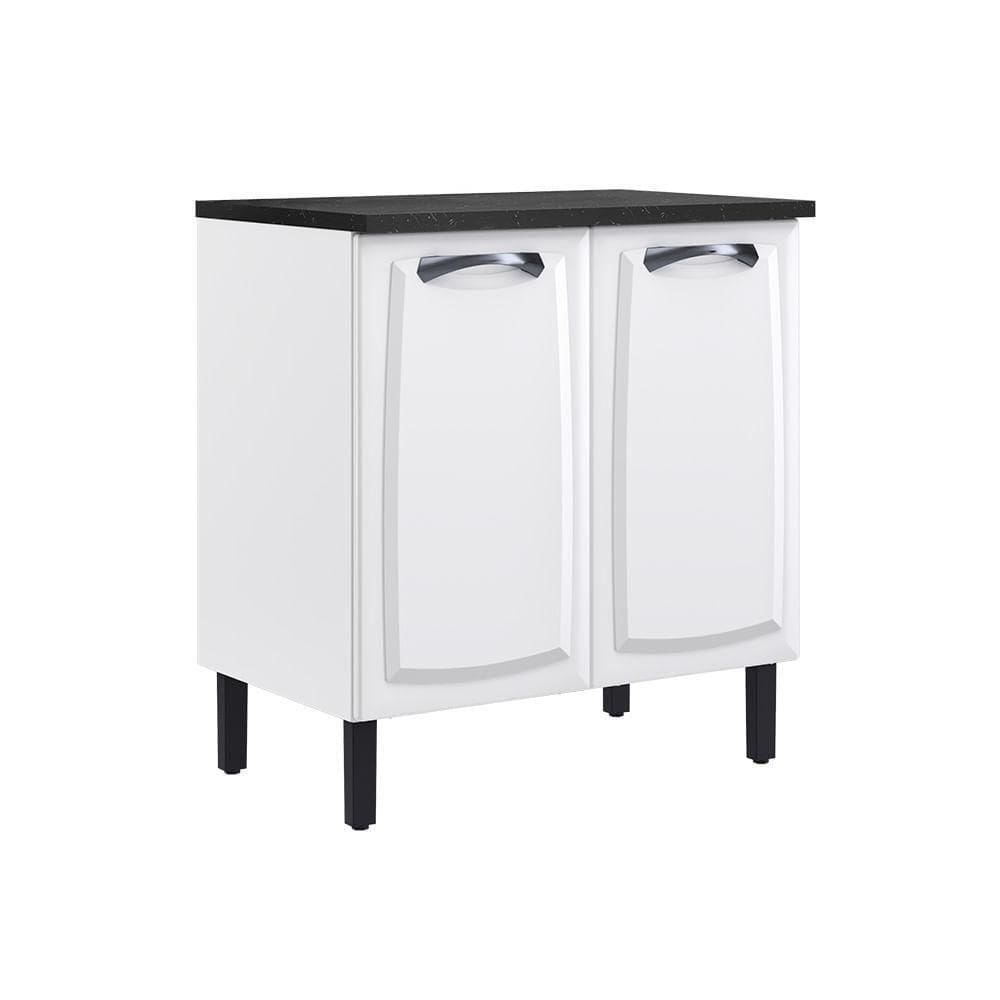 Balcão De Cozinha Itatiaia Em Aço 2 Portas Branco New Premium