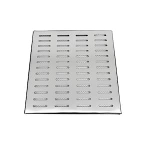Ralo Grelha Inox 40x40 com Aro e Tela Anti Insetos