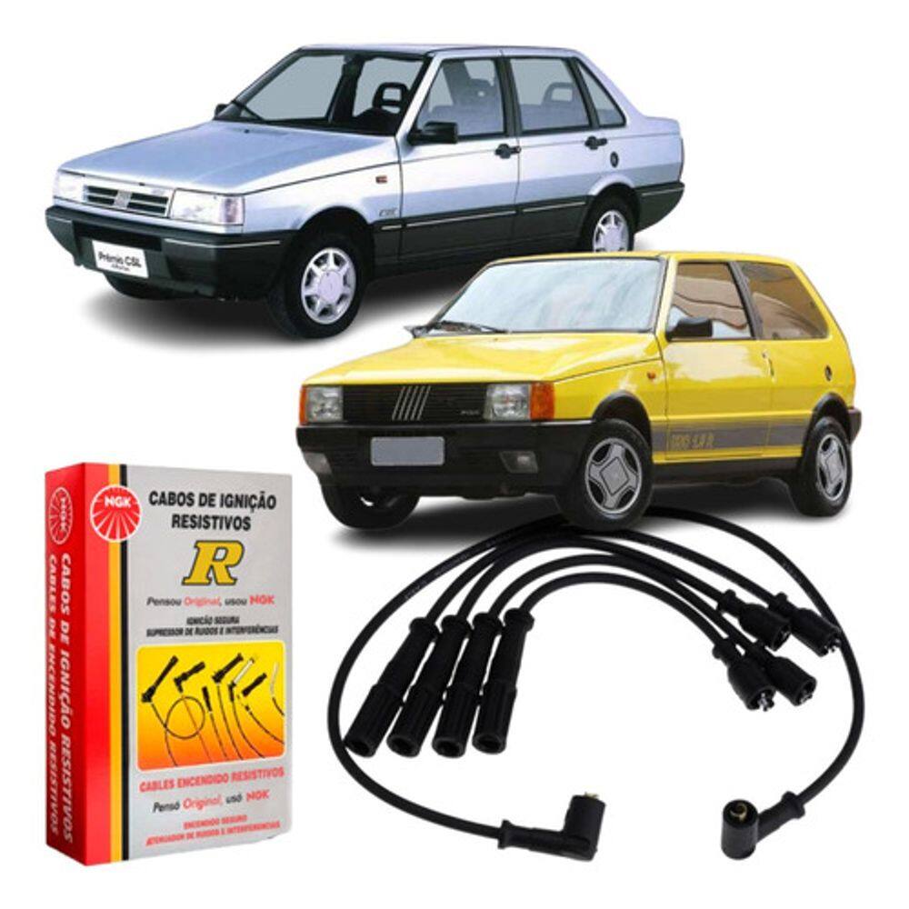 Cabos De Ignição Fiat Uno Mille 1.0 8v Carburado 92/93 Sct