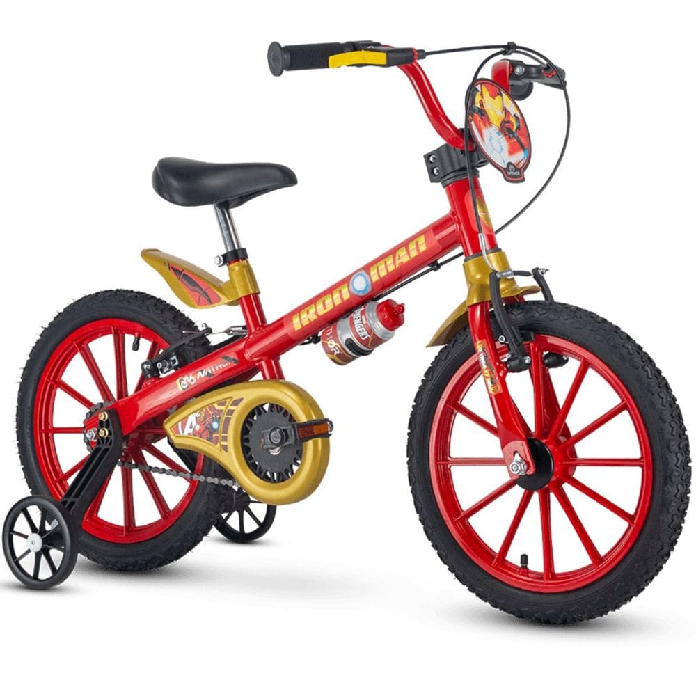 Bicicleta Iron Man Homem de Ferro Aro 16 Menino Nathor