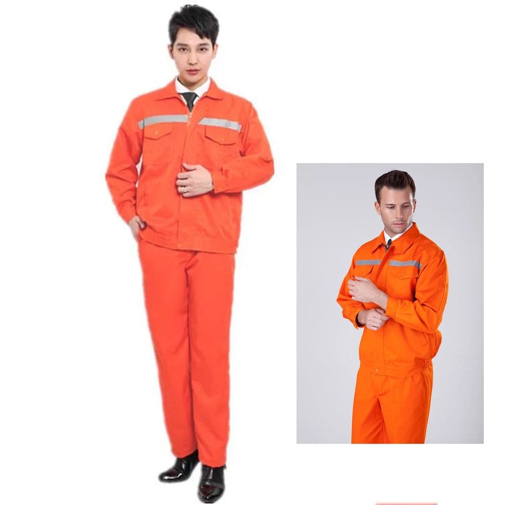 Conjunto Uniforme EPI Segurança Faixa Refletiva Construçao Civil Obra Serviço