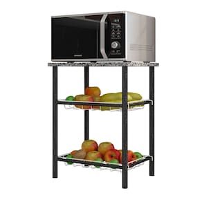 Balcão Fruteira para Cozinha Cristina Preto - Pallazio
