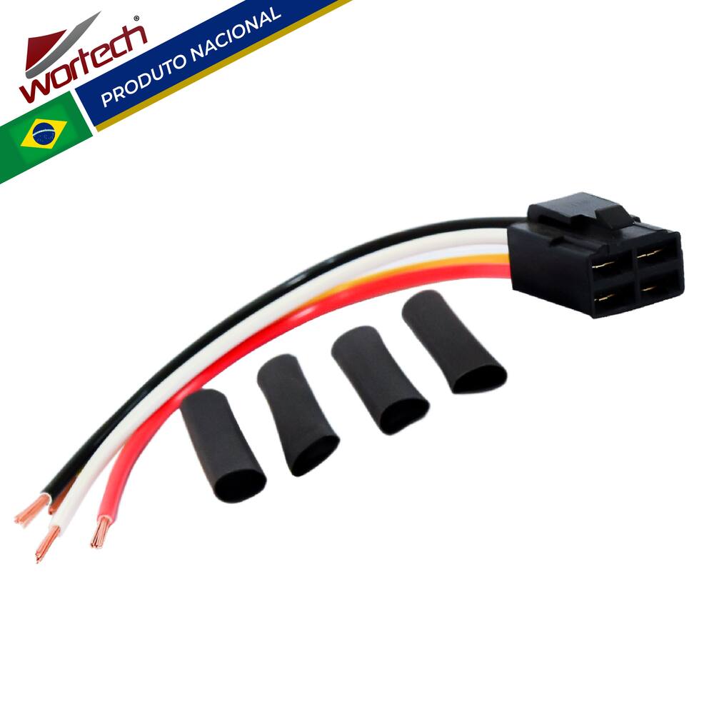 Conector Regulador Retificador Titan 150 CG (04-08) Wortech