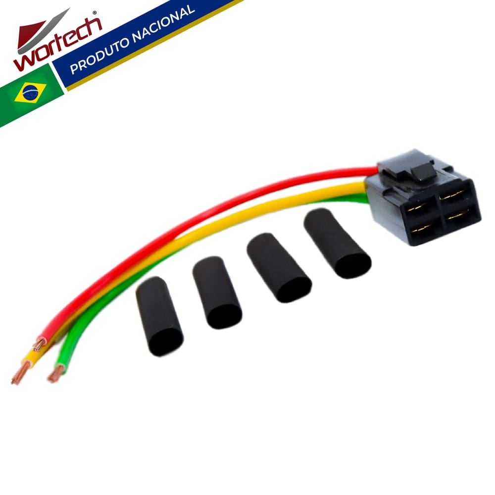 Conector Regulador Retificador Titan 125 CG (94-04) Wortech
