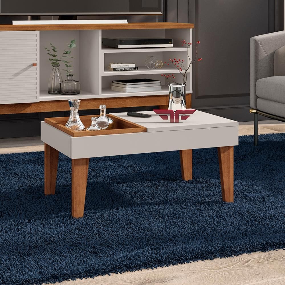 Mesa De Centro Lisy - Off White/Matte
