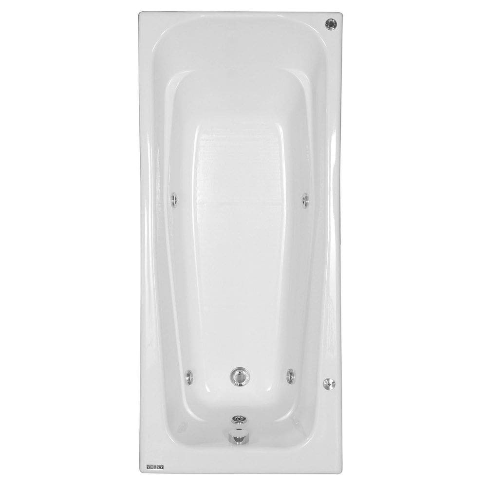 Banheira Hidromassagem Astra Bella Super Luxo 170cmx75cmx38cm - 03 Jatos Gel Coat P3 Com Aquecedor 220V