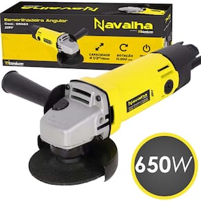 Esmerilhadeira Angular 4 1/2" 650W 11000RPM Titanium