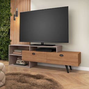 rack para tv até 60 polegadas sunset 2 pt e 180 cm