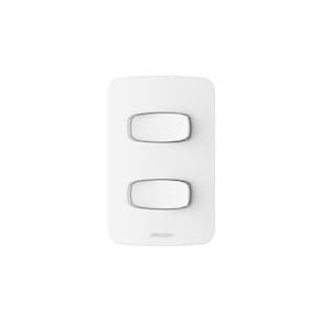 Conjunto 1 Interruptor simples + 1 interruptor paralelo 10A 250V~ 4x2 Gracia Alumbra Branco