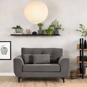 sofá 2 lugares piacenza suede cinza 152 cm