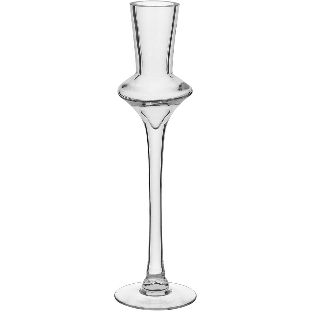 Vaso Decorativo Enfeite Casa Vidro 35x9x9cm Transparente