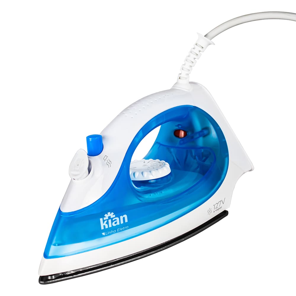 Ferro a Vapor 127V 1300W Azul - Kian