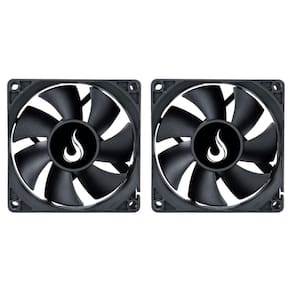 Kit 2 Cooler Fan Rise Mode Black 80Mm 12V Preto Rm-Bk-02-Fb