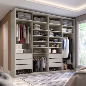 guarda-roupa closet sion 6 gv bege