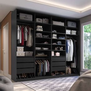 guarda-roupa closet sion 6 gv preto