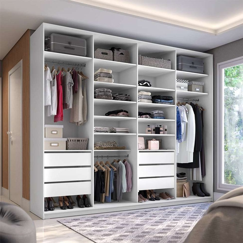 guarda-roupa closet sion 6 gv branco