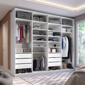 guarda-roupa closet sion 6 gv branco