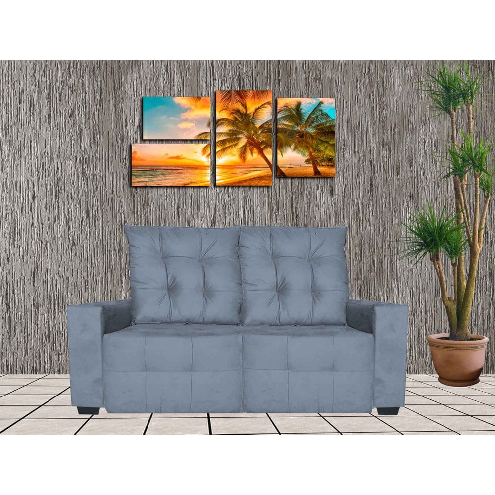 Sofa Retratil e Reclinavel Elano Grafitte