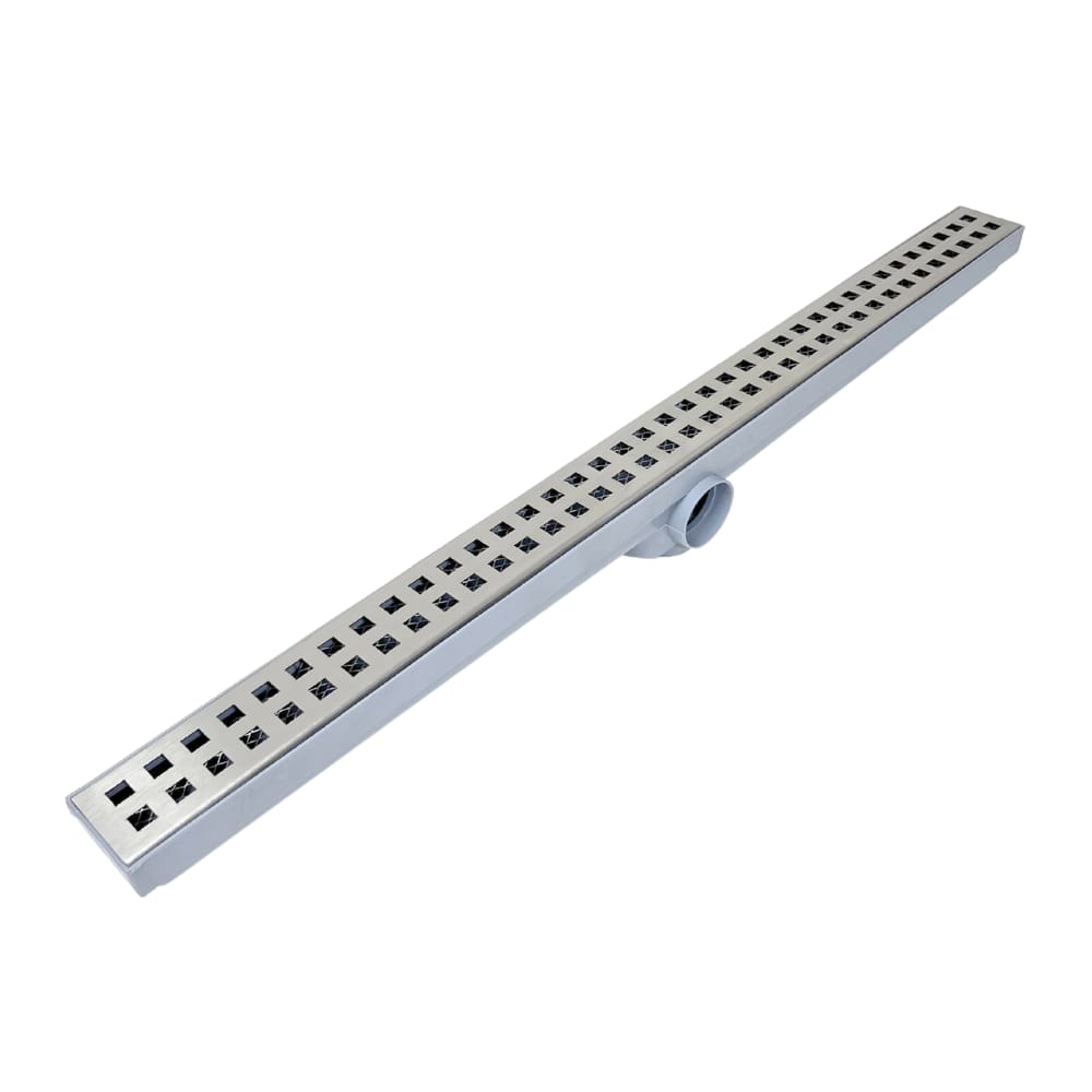 Ralo 5x70 Inox Quadros com Tela e Cocho Cinza