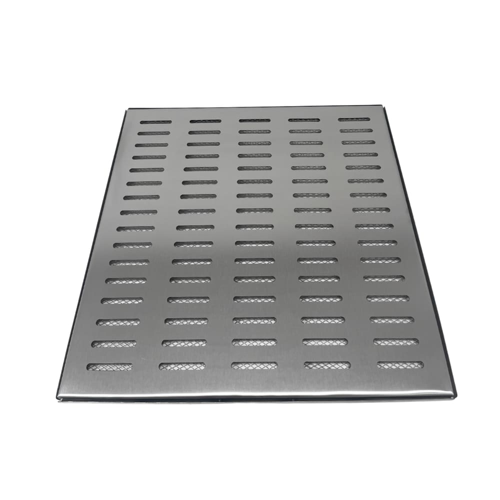 Grelha Pluvial Inox 50x50 com Aro e Tela Anti Escorpião