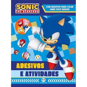 Adesivos e Atividades - Sonic - The Hedgehog