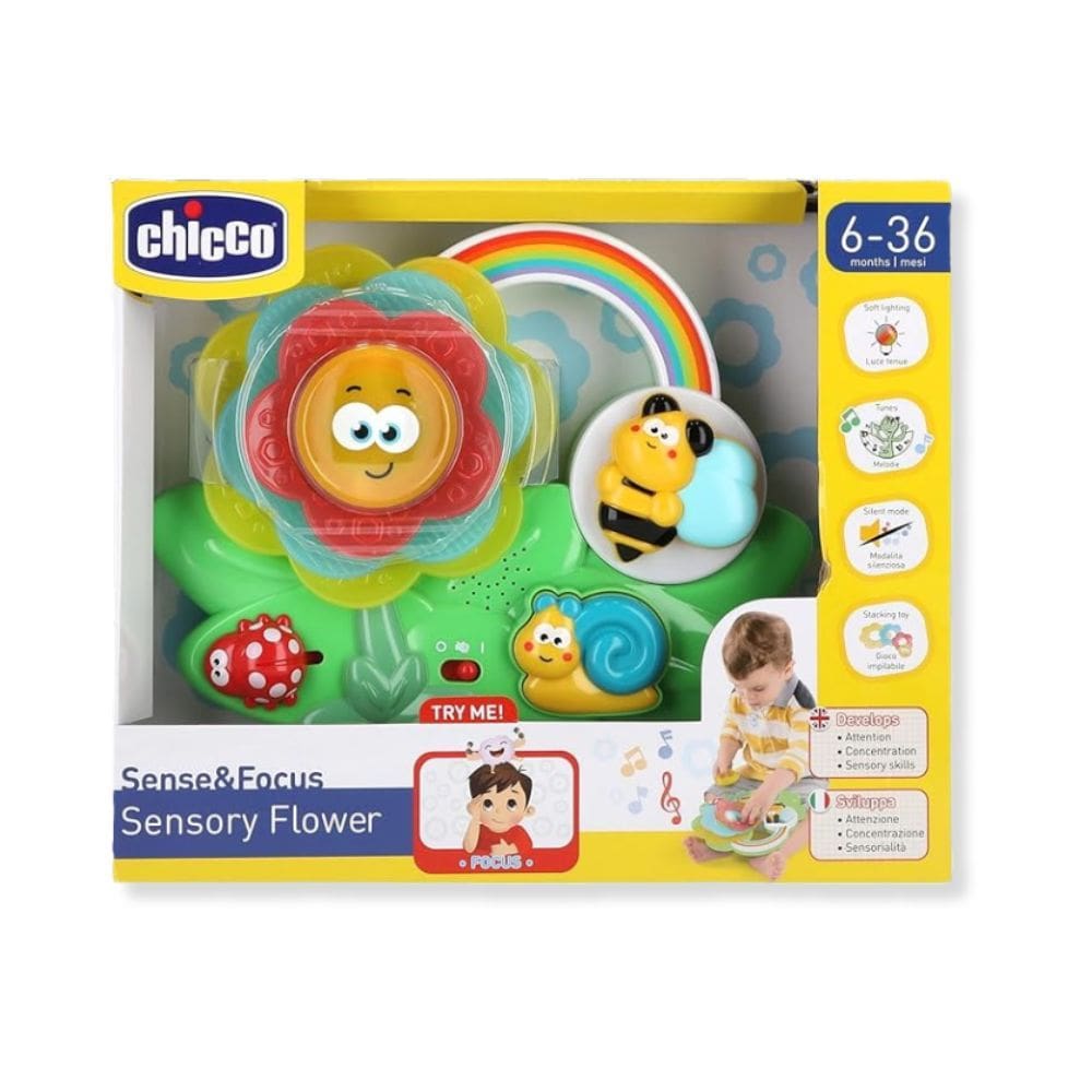 Flor Sensorial Com Luz E Som Arco Iris - Chicco