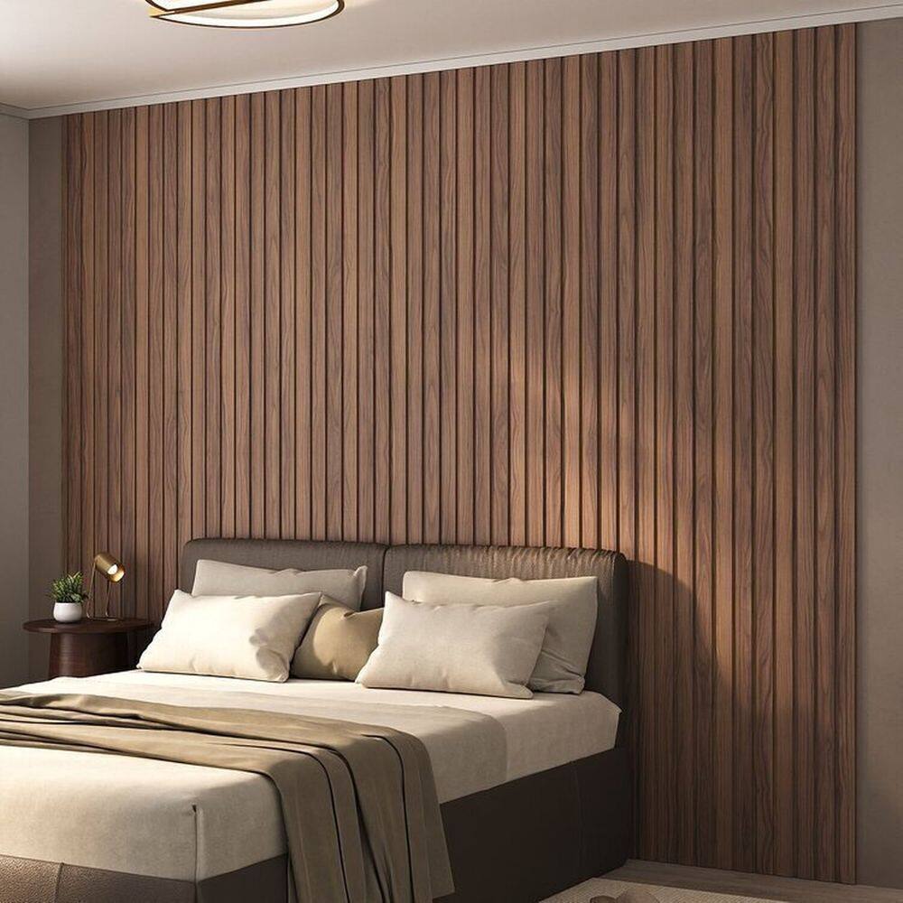 Painel Ripado de Poliestireno 12 Barra de 2,85m X12,2cm Venda em 3,92m² Jacarandá