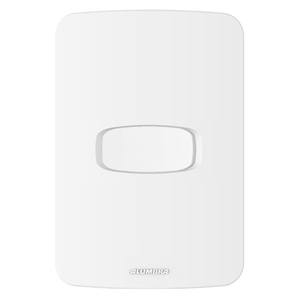 Conjunto 1 Interruptor Simples 10A 250V~ 4x2 Gracia Alumbra Branco