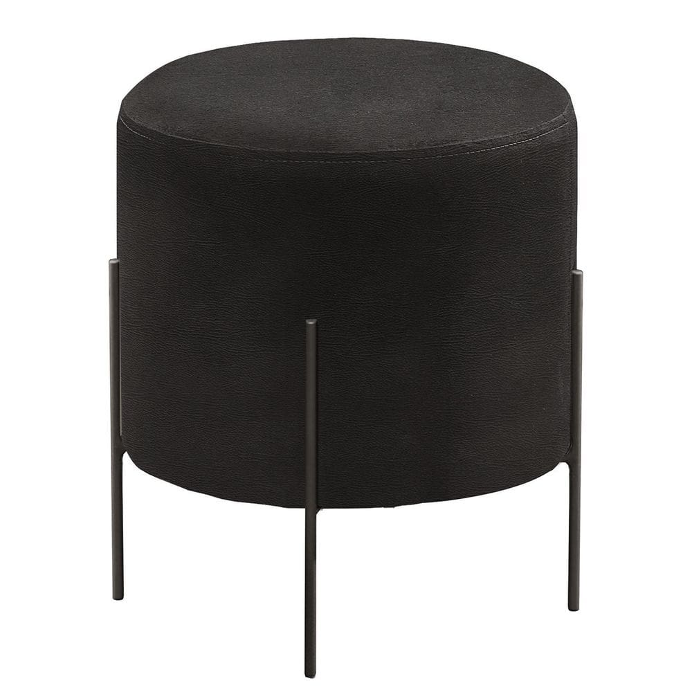 Puff Banqueta Estofado 48x40cm Luxo Odim Preto