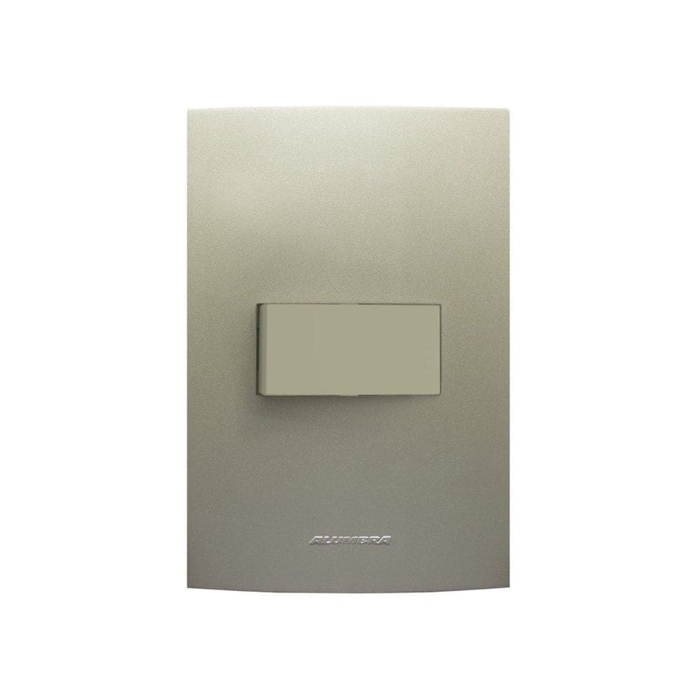 Módulo Interruptor Simples com Placa 4X2 Inova Pro Class Alumbra Champagne