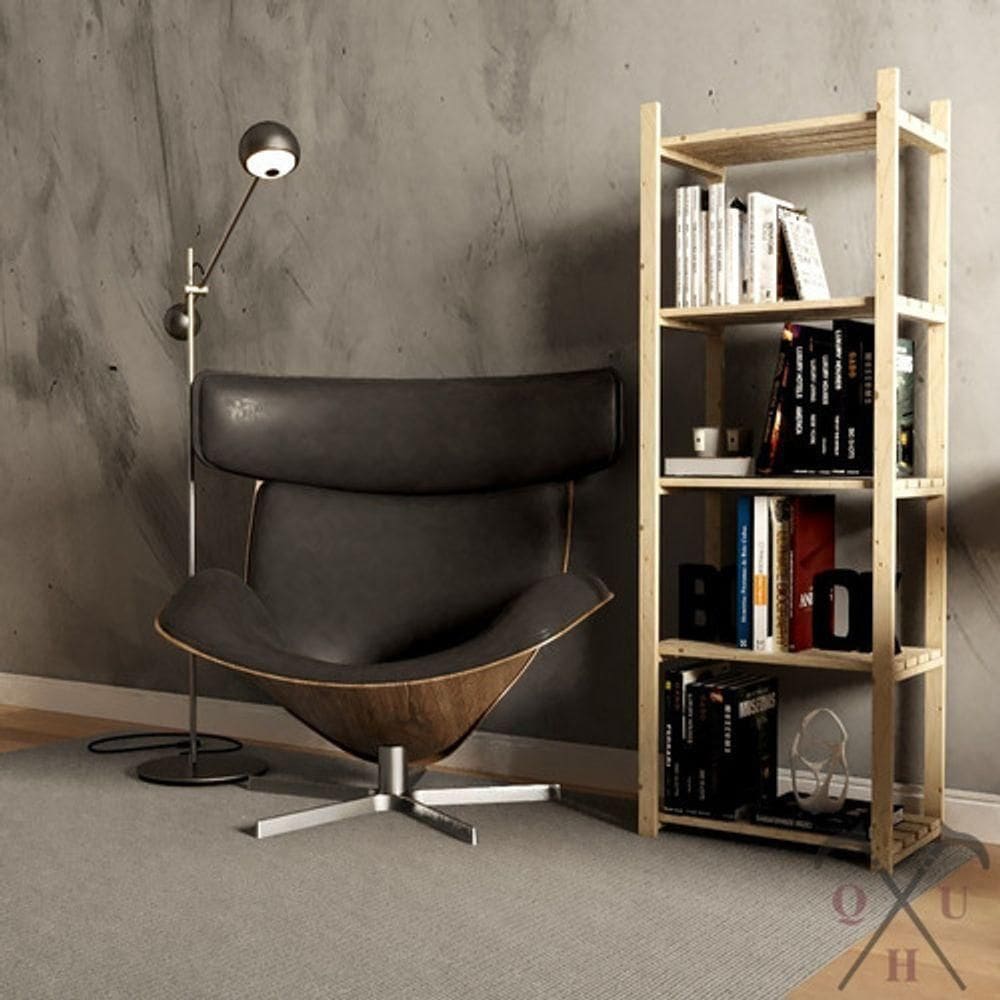 Ármario Rustico 5 Prateleiras Decorativas Organiza Livros