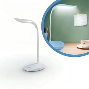 Luminária Abajur De Mesa Led Flexível Recarregável-Azul