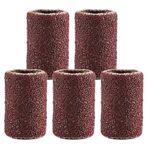 Kit 5 Tubos De Lixa 6.4Mm 1/4 Grão 240 Para Micro Retíficas