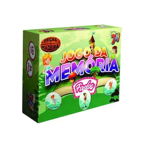 Brinquedo Jogo Da Memória Em Mdf Fadas 24 Peças +3 Anos