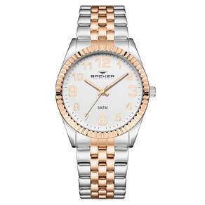 Relógio Backer Feminino Ref: 10302134F Br Clássico Bicolor