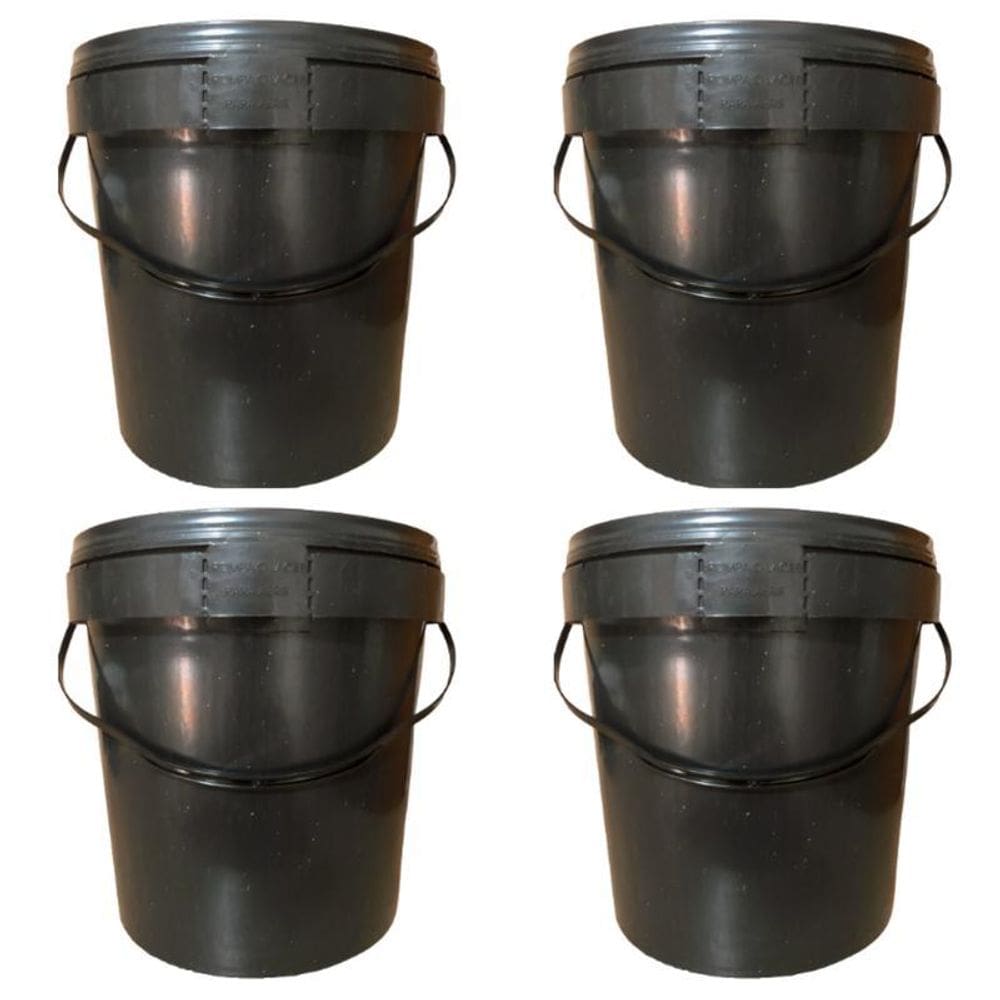 Balde 3L Para Iscas Viva Frabil - 04 Pçs
