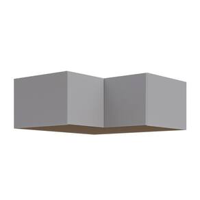 Ponte Canto Reto Modular 95cm 2 Portas Jade Cabecasa Madeiramadeira Cinza Urbano