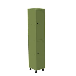 Armário Roupeiro em Aço Mt 1v 2 Portas - Pitão Verde Miró