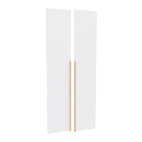 Kit 2 Portas para Guarda-roupa Modular 80cm Jade Cabecasa Madeiramadeira Branco