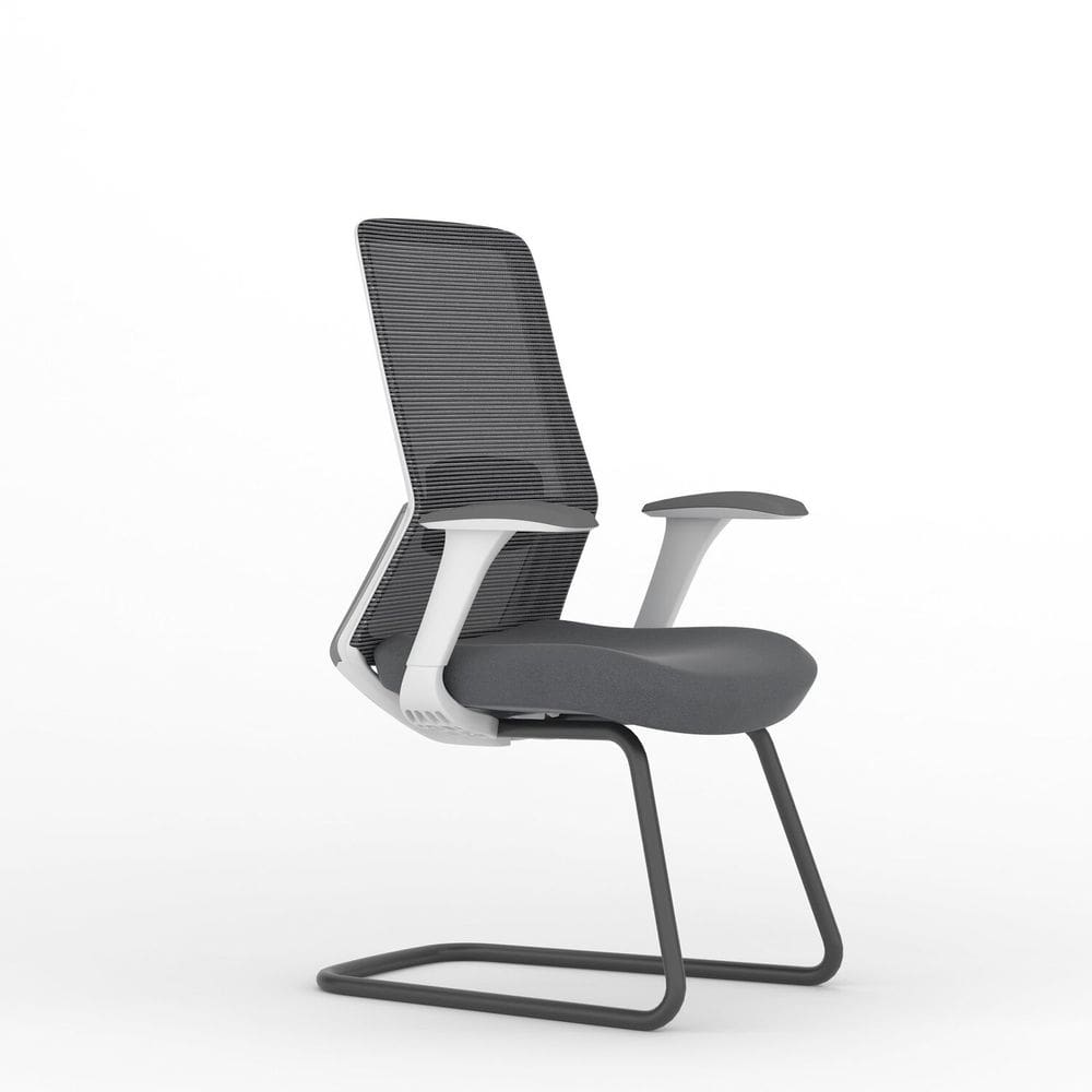 Cadeira Escritório Interlocutor Polar Vw Branco/Cinza